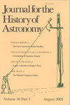 Journal For The History Of Astronomy雜志