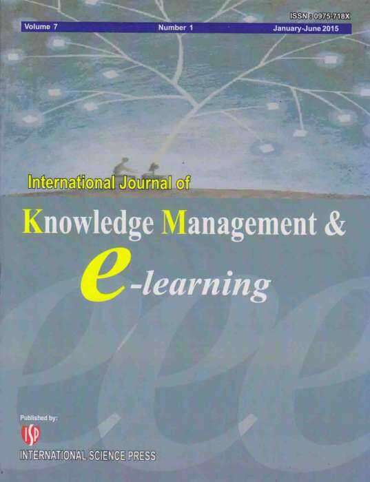 Knowledge Management & E-learning-an International Journal雜志